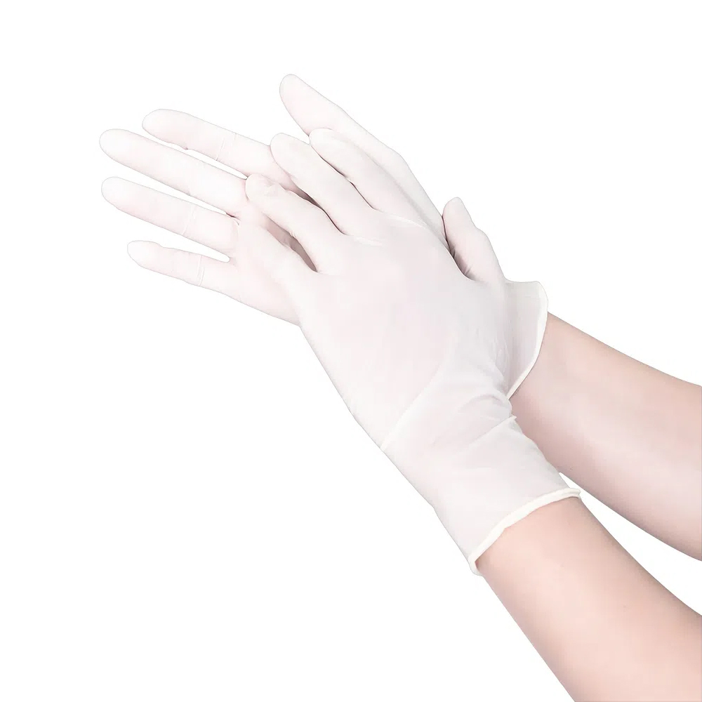 Hình ảnh Găng tay cao su y tế có bột Latex ASAP Malaysia Size M (100 cái)