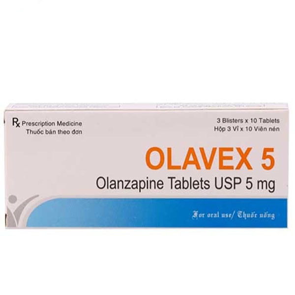 Hình ảnh Thuốc Olavex 5 Akums điều trị bệnh tâm thần phân liệt (3 vỉ x 10 viên)