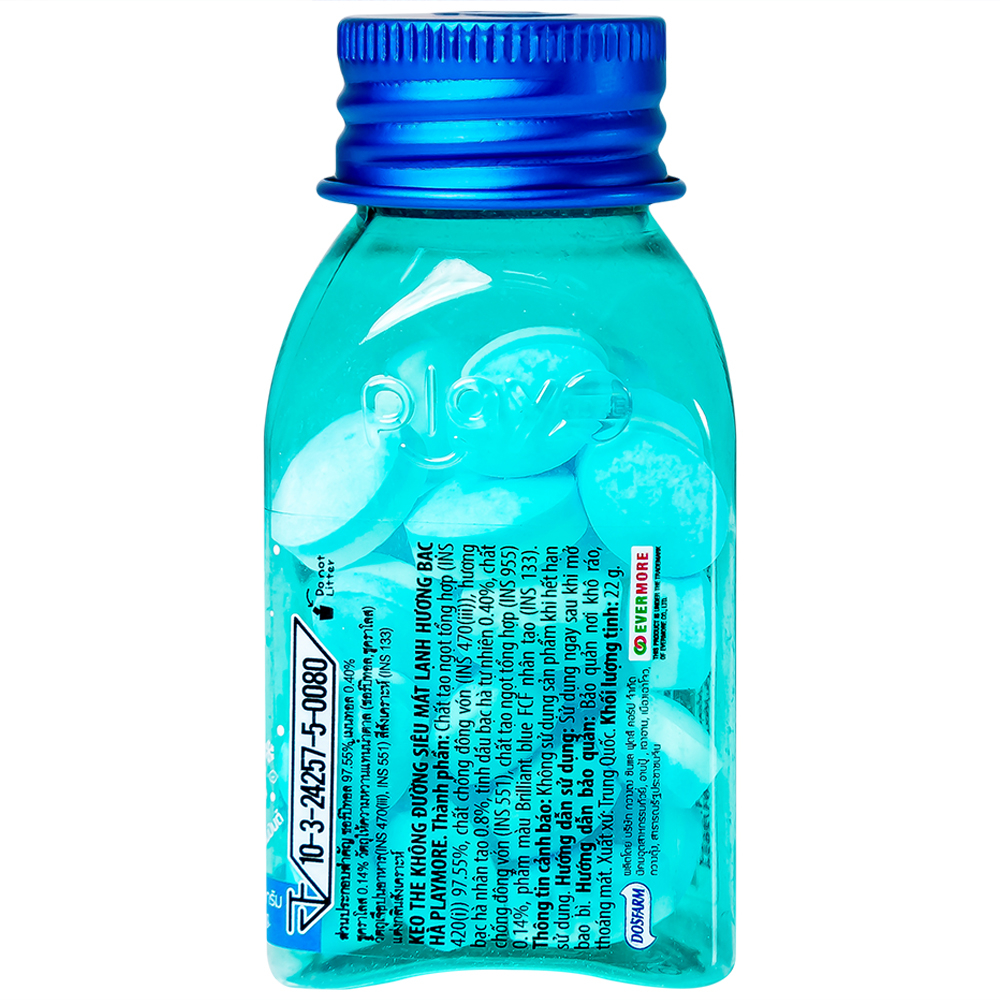 Hình ảnh Kẹo the PlayMore hương Bạc Hà hơi thở thơm mát, sảng khoái dài lâu (22g)