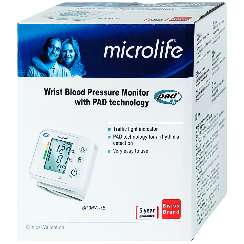 Hình ảnh Máy đo huyết áp bắp tay tự động BP 3NV1-3E Microlife hỗ trợ đo huyết áp và nhịp tim