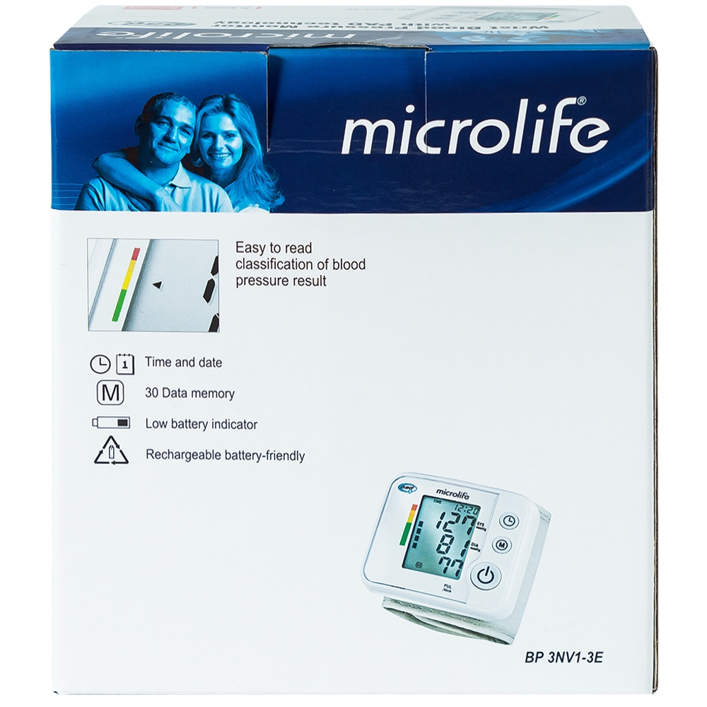 Hình ảnh Máy đo huyết áp bắp tay tự động BP 3NV1-3E Microlife hỗ trợ đo huyết áp và nhịp tim