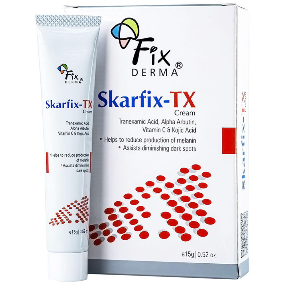 Kem Fixderma Skarfix-TX Cream hỗ trợ làm mờ vết thâm, đốm đen, nám (15g)