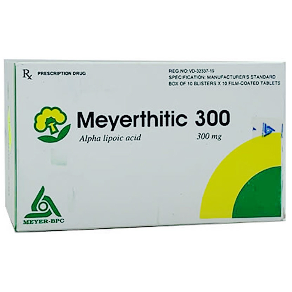 Thuốc Meyerthitic 300mg Meyer điều trị duy trì các rối loạn cảm giác (10 vỉ x 10 viên)