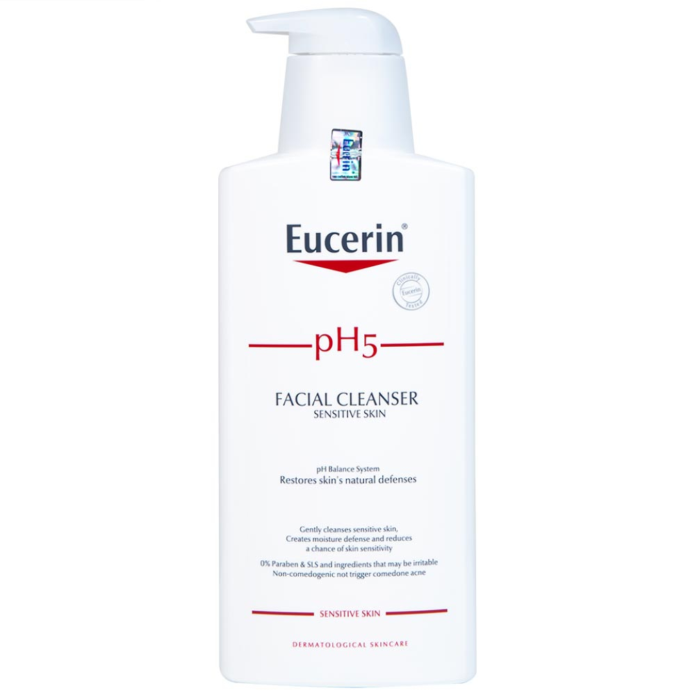 Hình ảnh Sữa rửa mặt cho da nhạy cảm Eucerin PH5 Facial Cleanser Sensitive Skin (400ml)