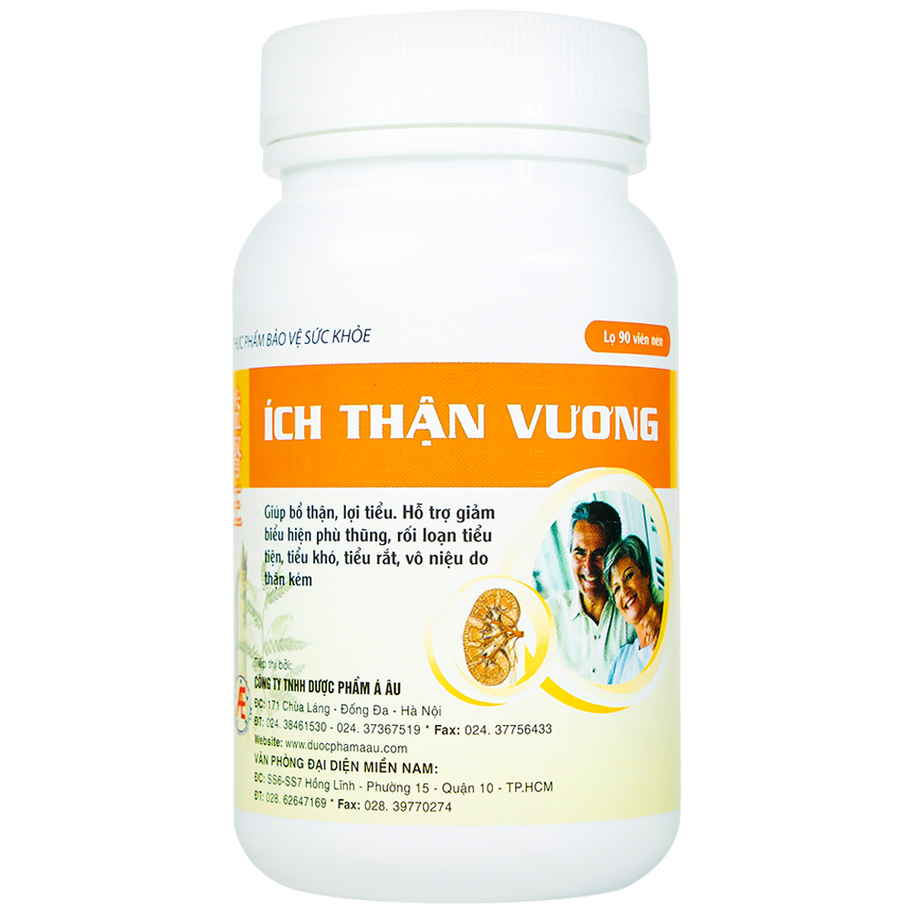 Hình ảnh Viên uống Ích Thận Vương Á Âu giúp bổ thận, lợi tiểu (2 lọ x 90 viên)