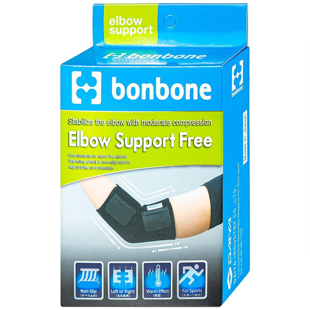 Hình ảnh Đai nẹp khuỷu tay Bonbone Elbow Support Free trợ lực cho khuỷu tay khi bị chấn thương