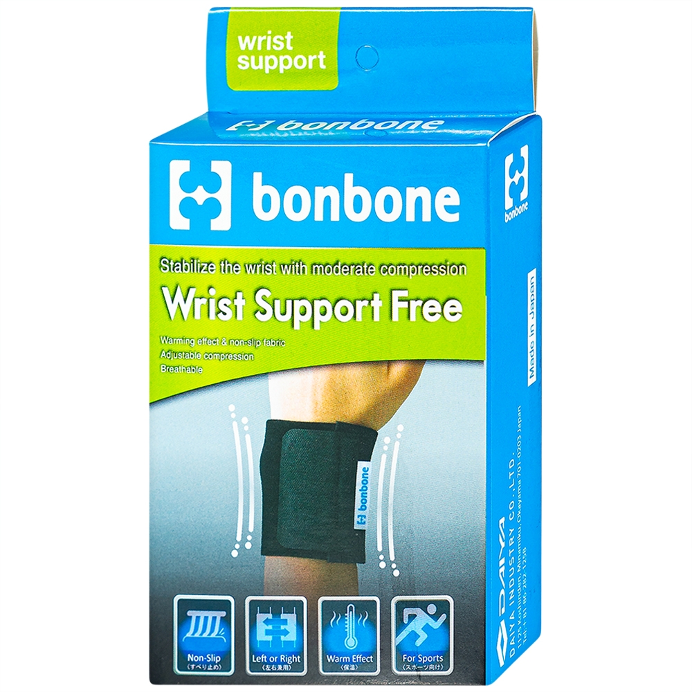 Hình ảnh Đai nẹp cổ tay free size Bonbone Wrist Supporter hỗ trợ cố định cổ tay