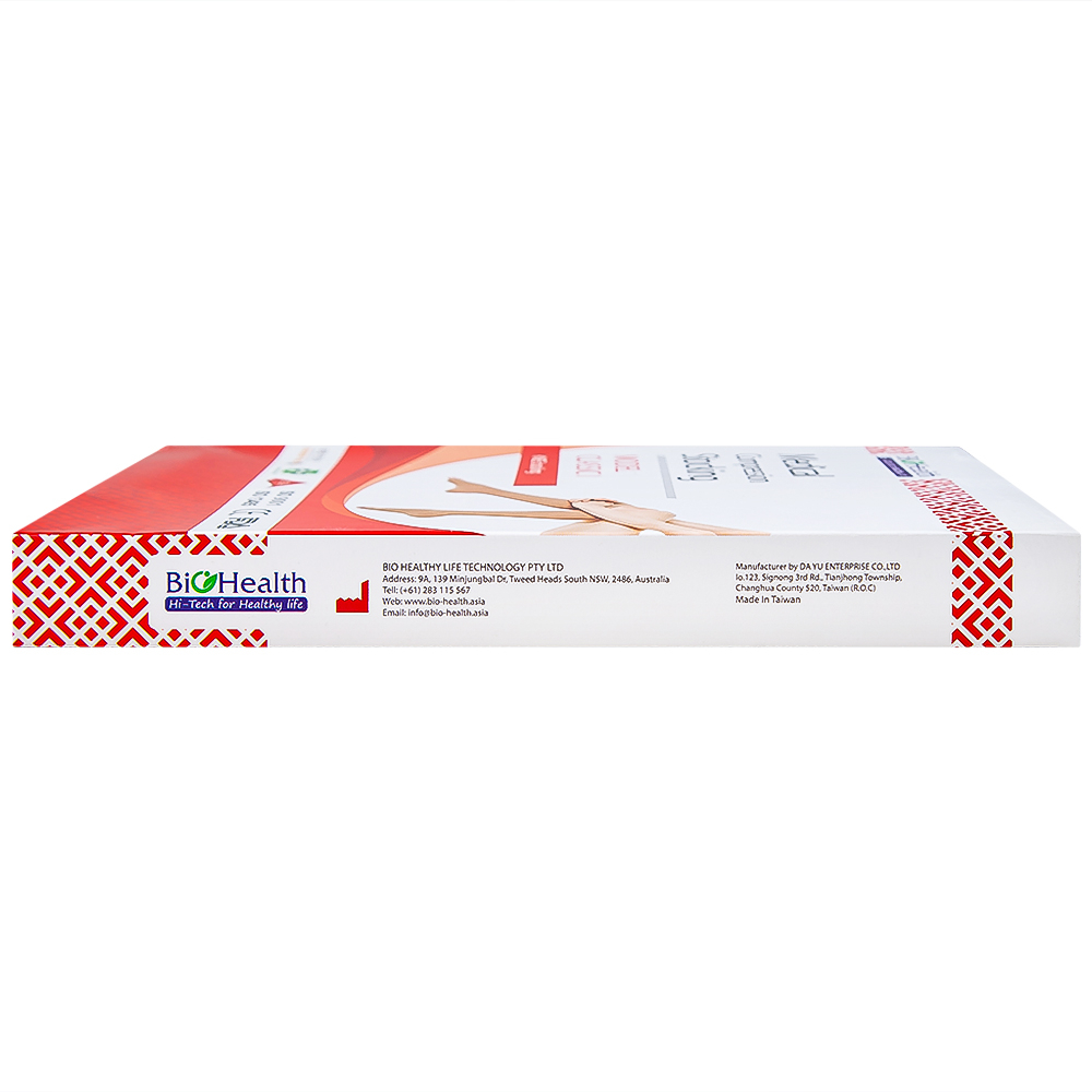 Hình ảnh Vớ gối y khoa Medical Compression Stocking Model Classic I Biohealth size L màu da điều trị giãn tĩnh mạch chân