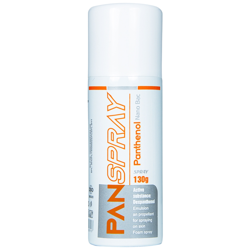 Hình ảnh Xịt PanSpray Panthenol hỗ trợ giảm đau, rát, hạn chế tổn thương, viêm nhiễm da (130g)