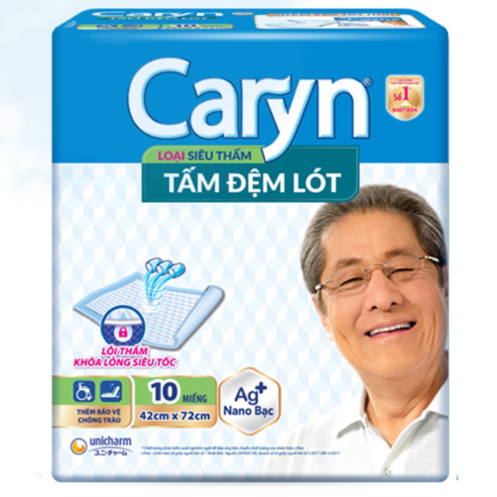 Hình ảnh Tấm đệm lót người lớn Caryn siêu thấm size L10 - 42 x 72cm (10 miếng)
