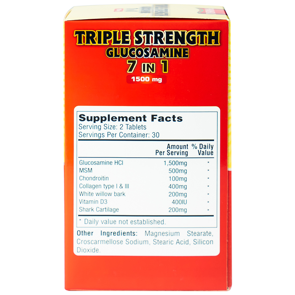 Hình ảnh Viên uống Triple Strength Glucosamine 7 in 1 1500mg Pharmekal bổ sung dịch nhờn cho khớp (60 viên)