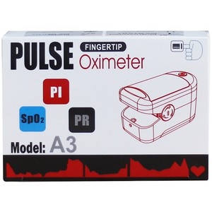 Hình ảnh Máy đo nồng độ oxy trong máu (SPO2) Fingertip Pulse Oximeter A3 hỗ trợ đo nhanh chóng và chính xác