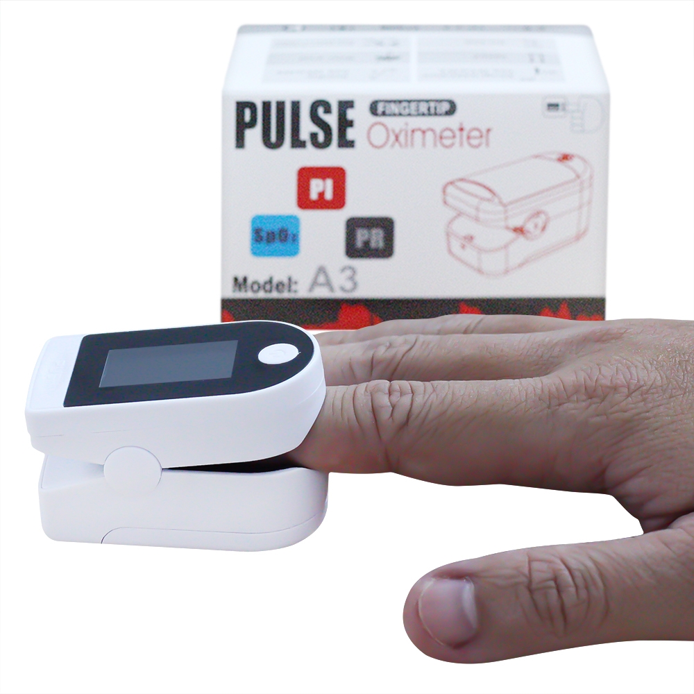 Hình ảnh Máy đo nồng độ oxy trong máu (SPO2) Fingertip Pulse Oximeter A3 hỗ trợ đo nhanh chóng và chính xác