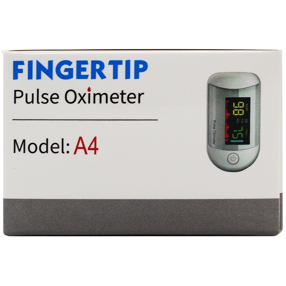 Hình ảnh Máy đo nồng độ oxy trong máu (SPO2) Pulse Fingertip Oximeter A4 Oromi hỗ trợ đo nhanh chóng và chính xác
