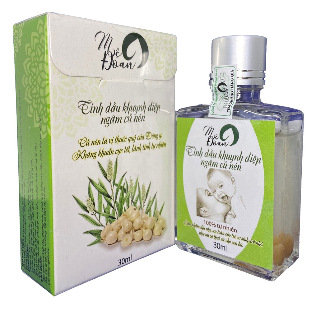 Hình ảnh Tinh dầu khuynh diệp ngâm củ nén Mệ Đoan phòng và điều trị sổ mũi, ngạt mũi (30ml)