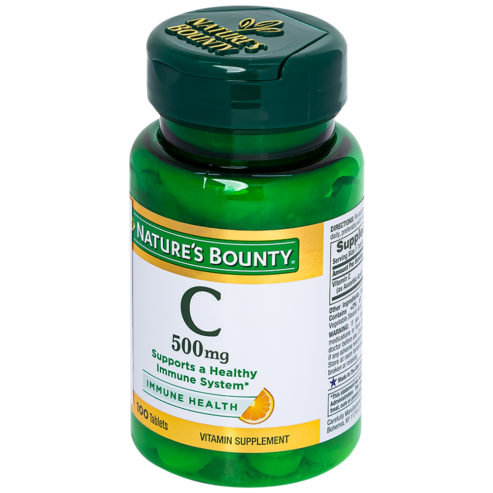 Hình ảnh Viên uống C 500mg Nature's Bounty bổ sung vitamin C, tăng cường sức đề kháng (100 viên)