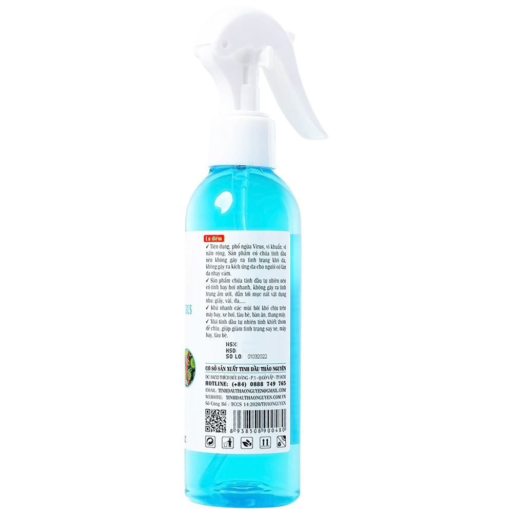 Hình ảnh Tinh dầu Thảo Nguyên hương sả chanh 200ml đuổi muỗi và côn trùng, khử khuẩn