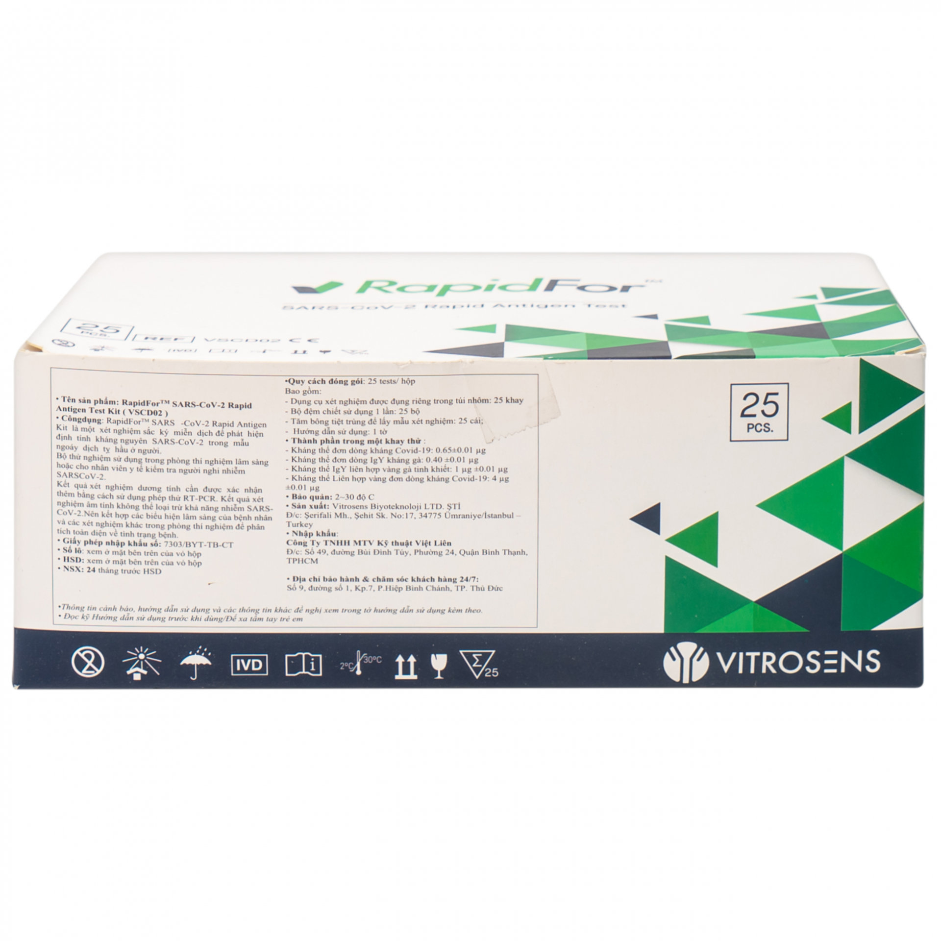 Hình ảnh Kit Test RapidFor Sars-CoV-2 Rapid Antigen Kit hỗ trợ test nhanh kháng nguyên Sars Cov-2 (25 kít)