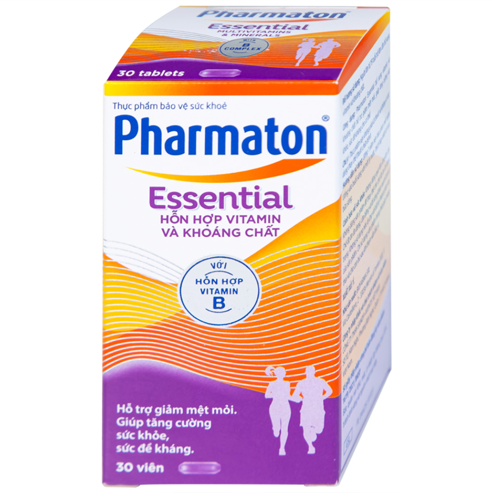 Hình ảnh Viên uống Pharmaton Essential Multivitamins Minerals hỗn hợp Vitamin và khoáng chất, tăng cường sức khỏe (30 viên)  