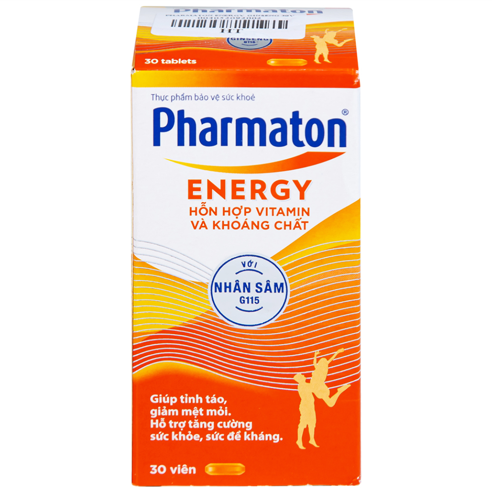 Hình ảnh Viên uống Pharmaton Energy hỗn hợp vitamin và khoáng chất giúp tỉnh táo, hỗ trợ giảm mệt mỏi (30 viên)