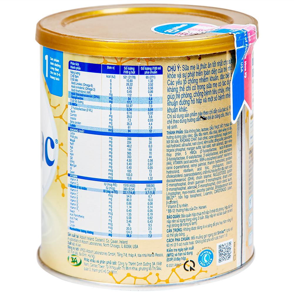 Hình ảnh Sữa bột Similac 1 Abbott bổ sung dinh dưỡng cho trẻ 0 - 6 tháng (400g)