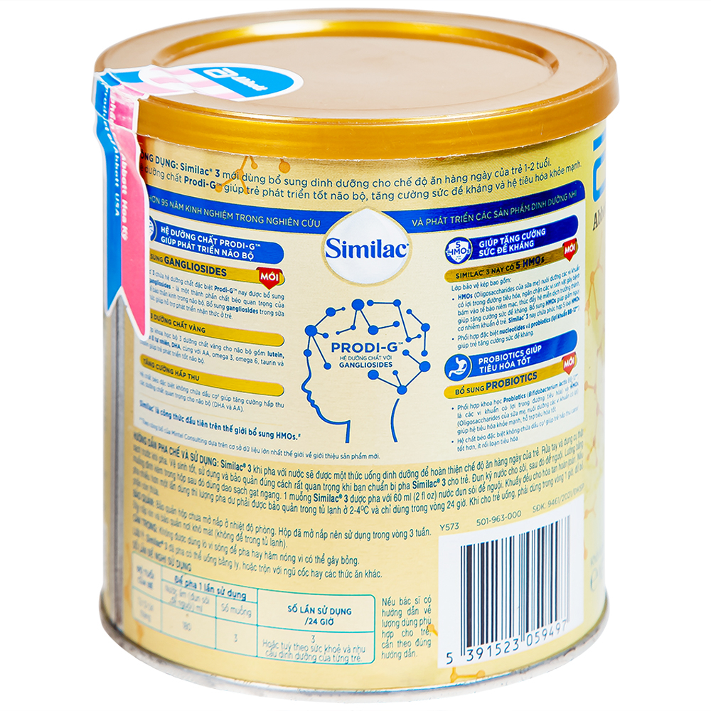 Hình ảnh Sữa bột Similac 3 Abbott bổ sung dinh dưỡng cho trẻ 1 - 2 tuổi (400g)