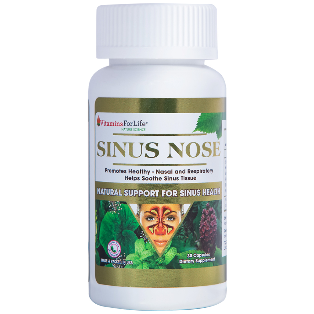 Hình ảnh Viên uống Sinus Nose Vitamins For Life hỗ trợ tăng cường sức khỏe đường hô hấp (30 viên)