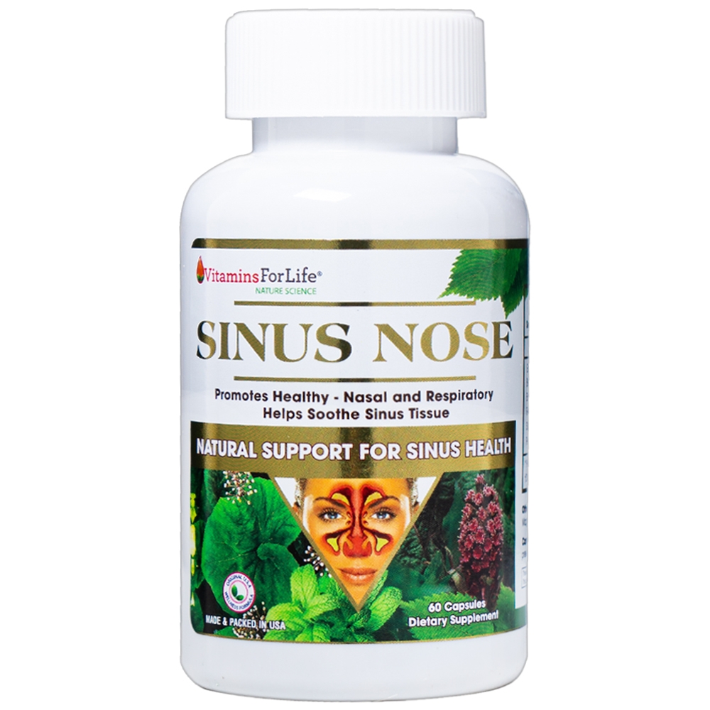 Hình ảnh Viên uống Sinus Nose Vitamins For Life hỗ trợ tăng cường sức khỏe đường hô hấp (60 viên)