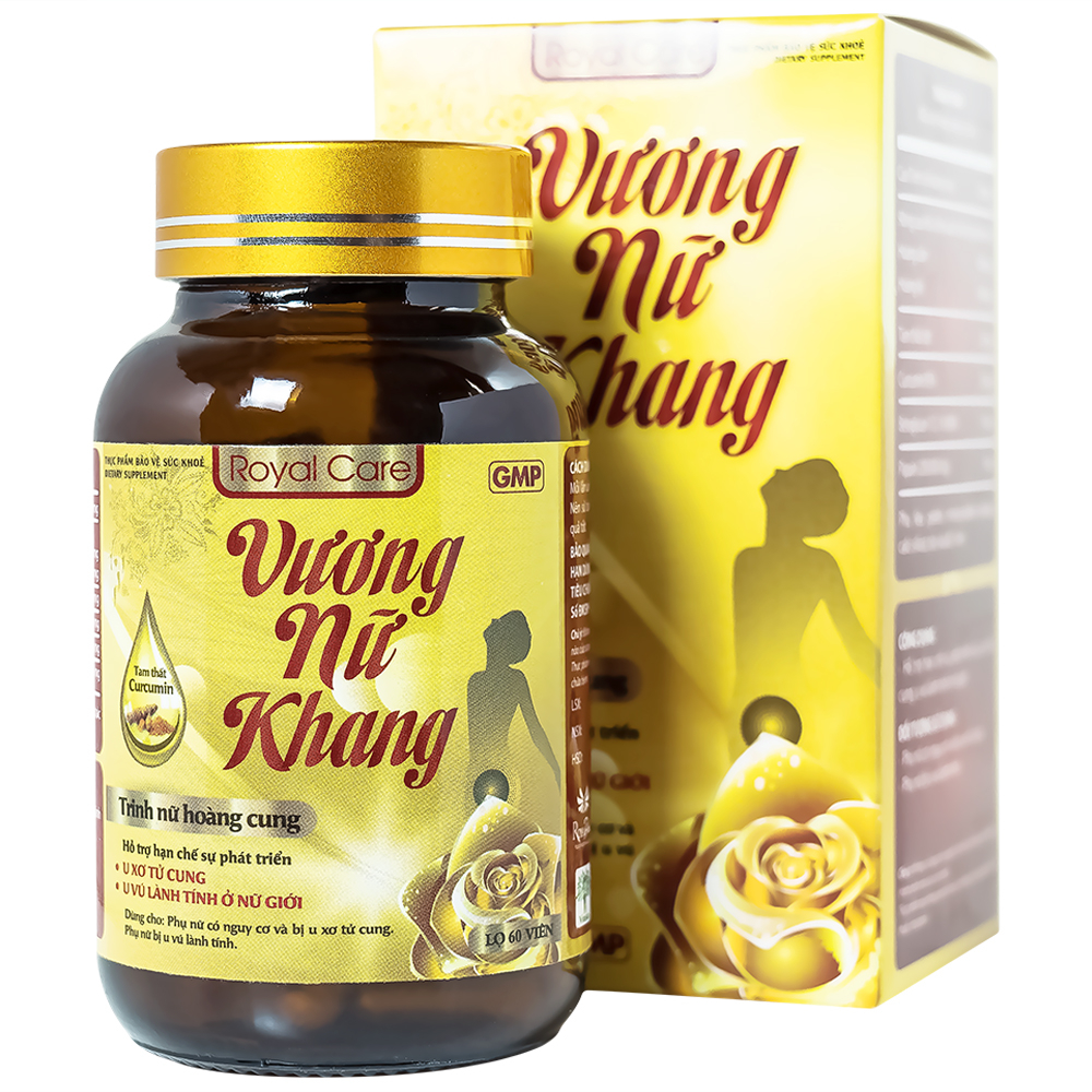 Viên nang cứng Vương Nữ Khang Royal Care hỗ trợ hạn chế sự phát triển u xơ tử cung, u vú lành tính (60 viên)