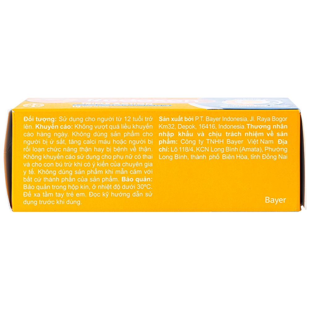 Hình ảnh Viên sủi Redoxon Triple Action Bayer bổ sung vitamin C, D và kẽm giúp nâng cao sức đề kháng (10 viên)