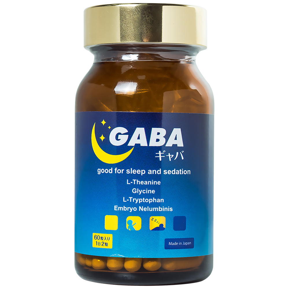 Hình ảnh Viên uống Gaba Jpanwell giảm các triệu chứng mất ngủ, khó ngủ, giấc ngủ không sâu (60 viên) 
