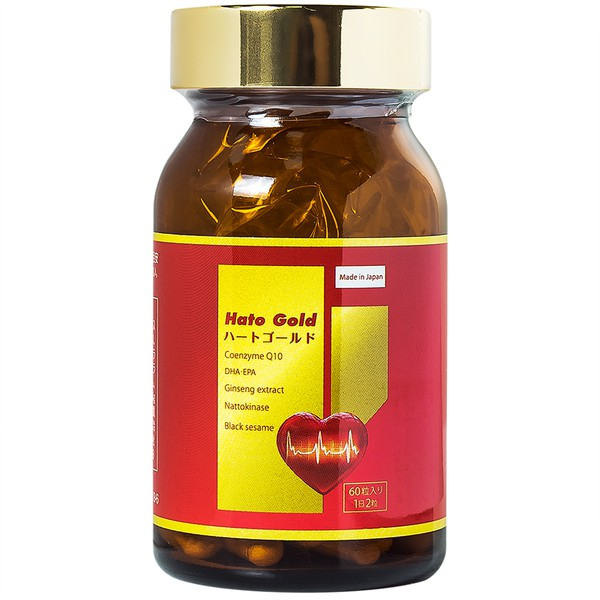 Hình ảnh Viên uống Hato Gold Jpanwell cải thiện tim mạch, giảm khó thở, mệt mỏi, đau tức ngực (60 viên)