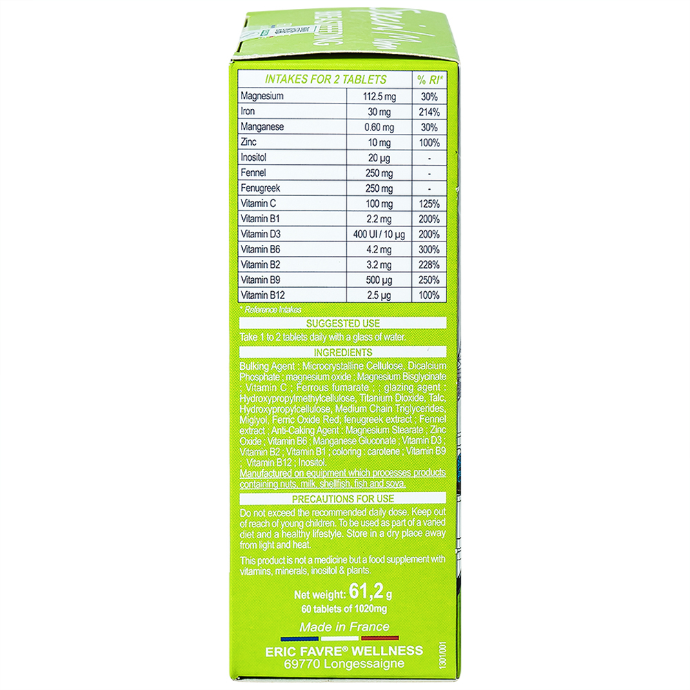 Hình ảnh Viên uống Special Mum Breastfeeding Eric Favre bổ sung các vitamin, khoáng chất (4 vỉ x 15 viên)