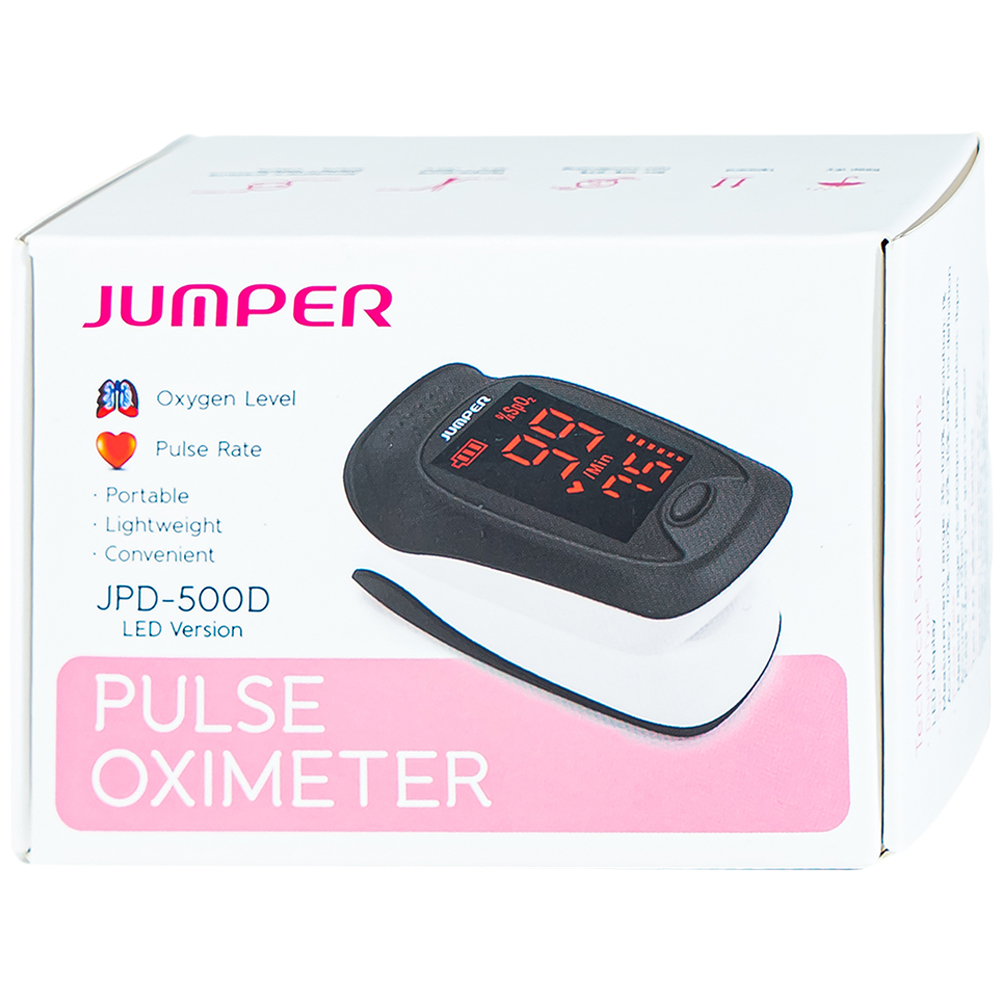 Hình ảnh Máy đo nồng độ oxy trong máu Jumper JPD 500D Led thiết kế nhỏ gọn và sử dụng dễ dàng