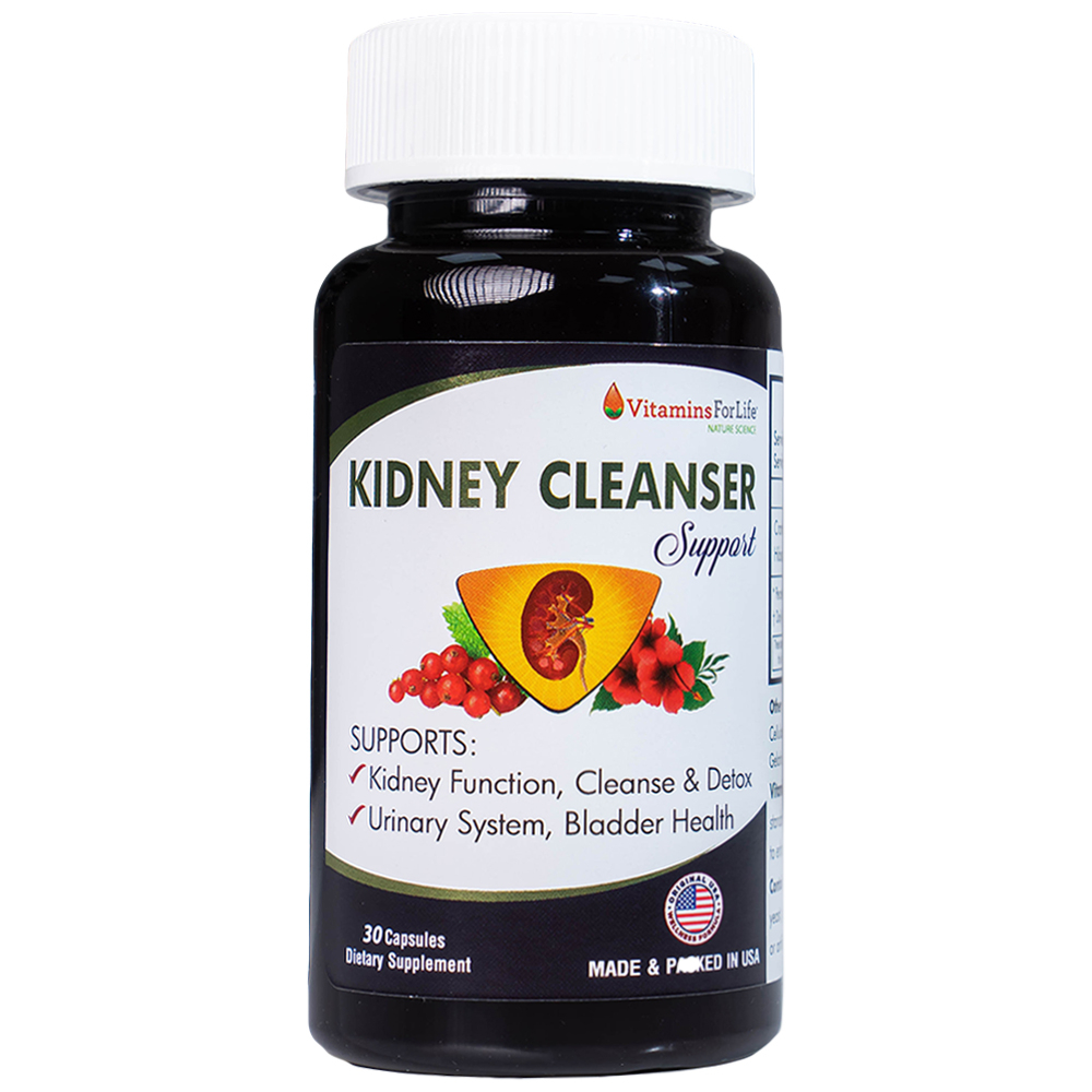 Hình ảnh Viên uống Kidney Cleanser Support chống oxy hóa, giảm nguy cơ viêm đường tiết niệu (30 viên) 