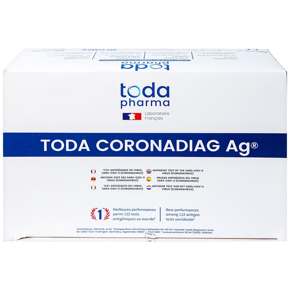 Hình ảnh Bộ kit test nhanh Covid Toda Coronadiag Ag độ nhạy lên tới 98,6%, độ đặc hiệu 100% (20 kit)