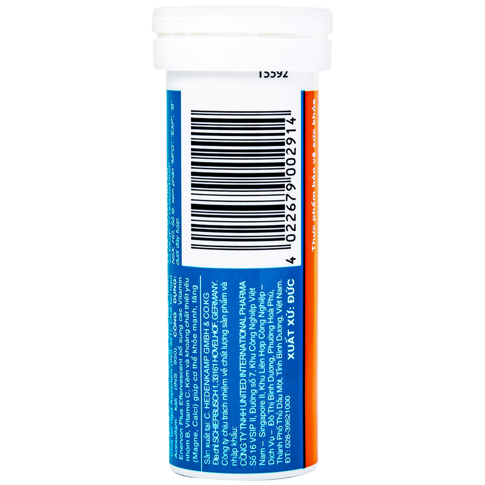 Hình ảnh Viên sủi Enervon Plus Effervescent C.Hedenkamp bổ sung Vitamin và khoáng chất cho cơ thể (10 viên)