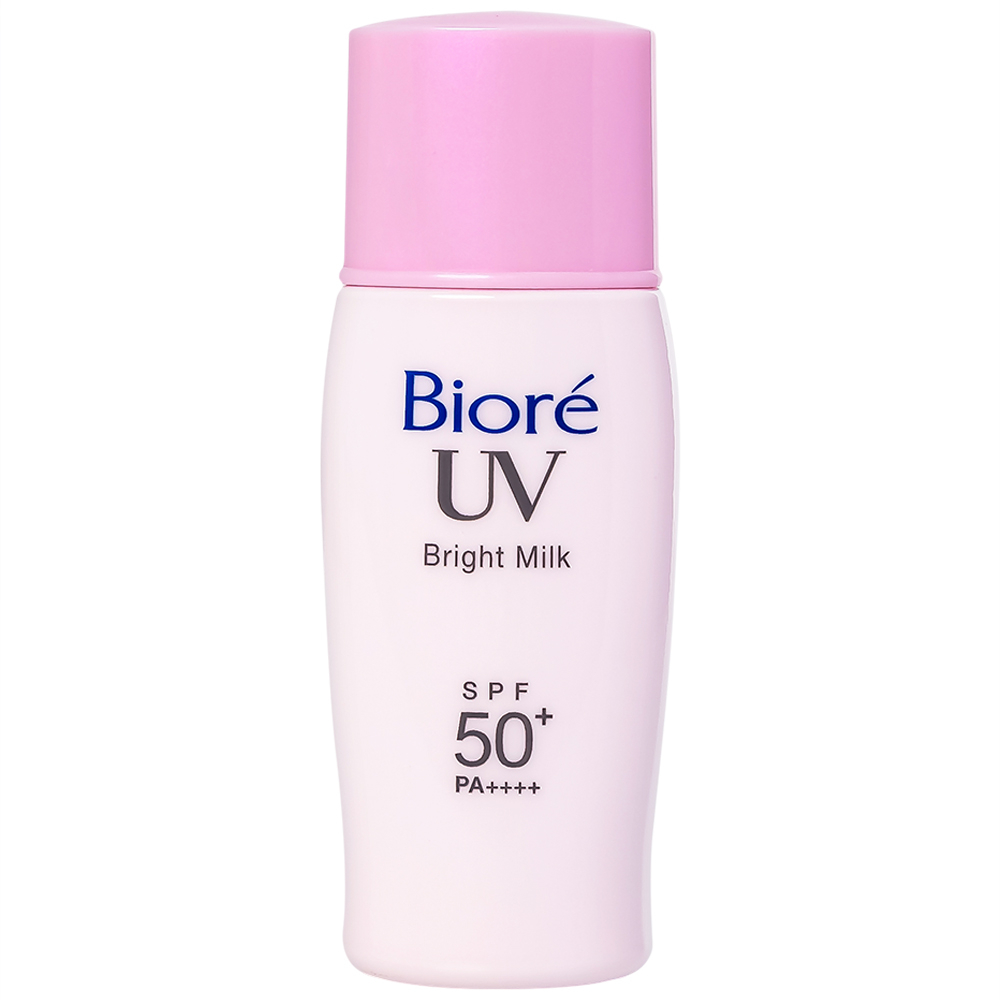 Hình ảnh Sữa chống nắng trang điểm Bioré UV Bright Milk SPF50+ PA++++ nâng tông da sáng hồng tự nhiên cho mặt (30ml)