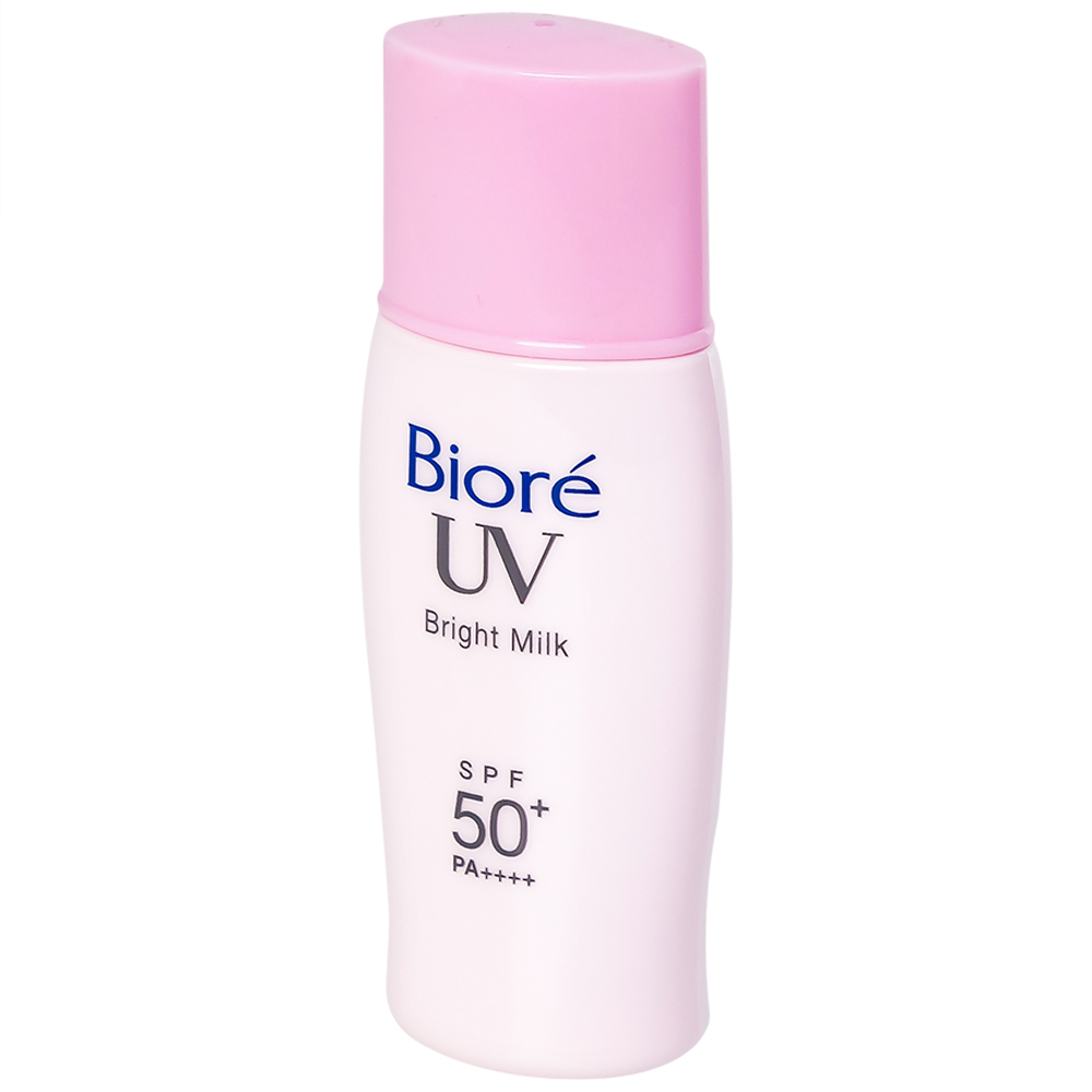 Hình ảnh Sữa chống nắng trang điểm Bioré UV Bright Milk SPF50+ PA++++ nâng tông da sáng hồng tự nhiên cho mặt (30ml)