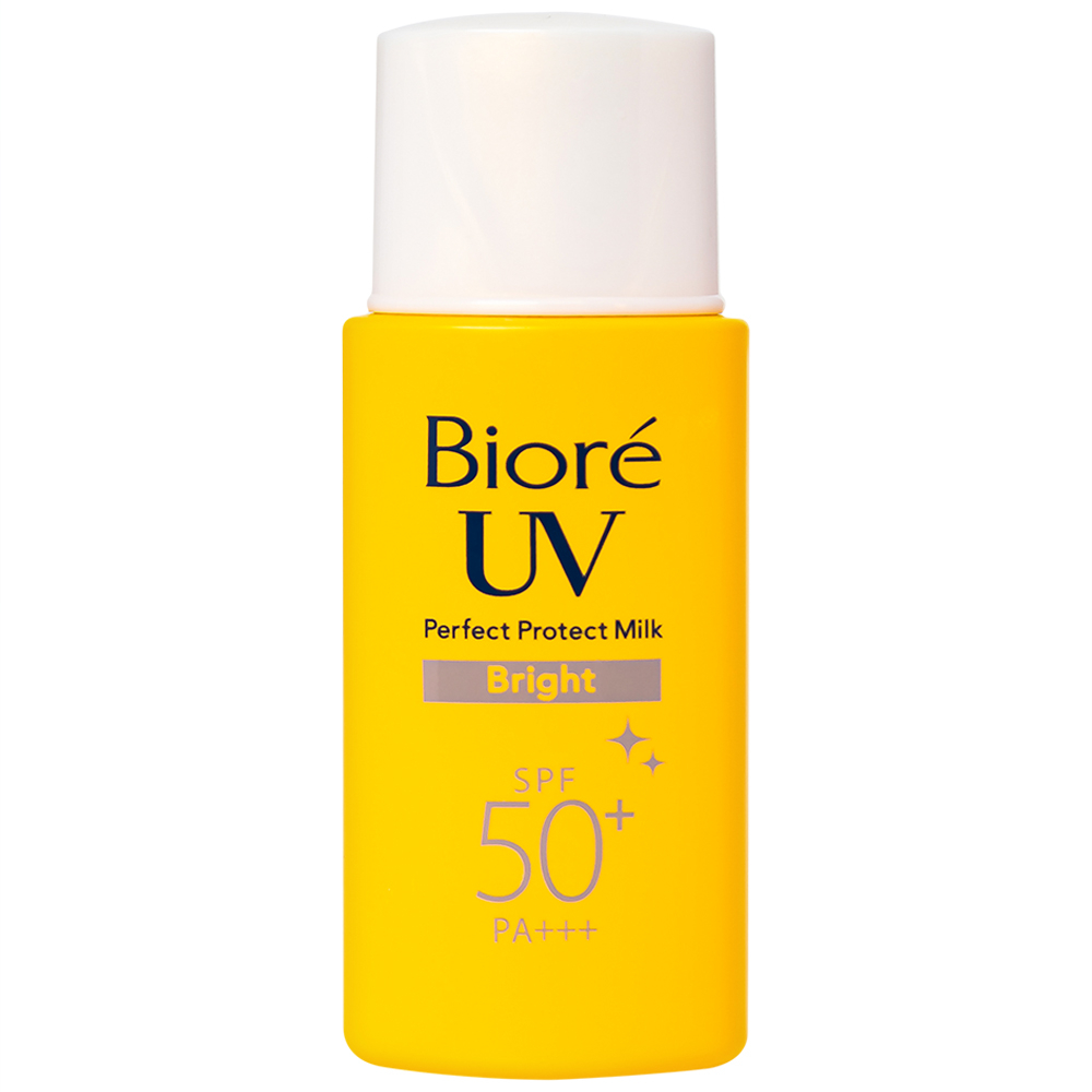 Hình ảnh Sữa chống nắng mặt và toàn thân Bioré UV Perfect Protect Milk Bright SPF50+ PA+++ sáng mịn da (25ml)