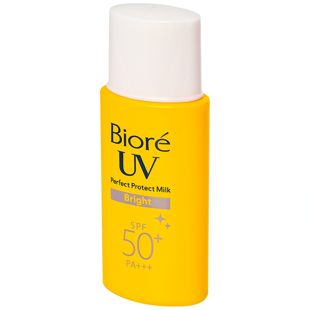 Hình ảnh Sữa chống nắng mặt và toàn thân Bioré UV Perfect Protect Milk Bright SPF50+ PA+++ sáng mịn da (25ml)
