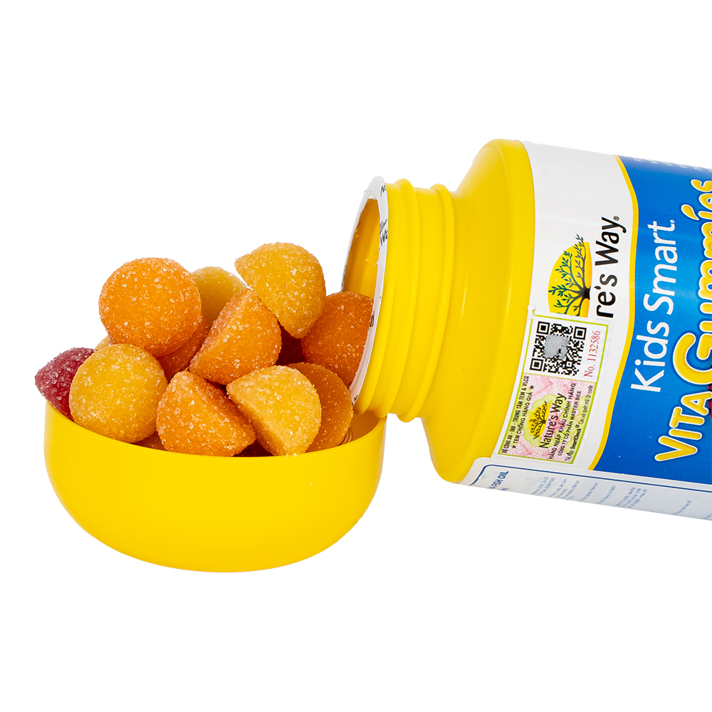 Hình ảnh Viên nhai Nature's Way Kids Smart Vita Gummies Omega-3 DHA Fish Oil hỗ trợ tăng cường sức khỏe (60 viên)