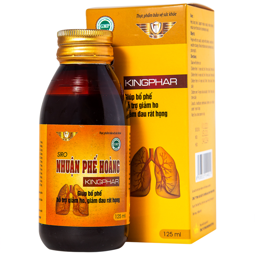 Hình ảnh Siro Nhuận Phế Hoàng Kingphar hỗ trợ giảm ho, giảm đờm (125ml)