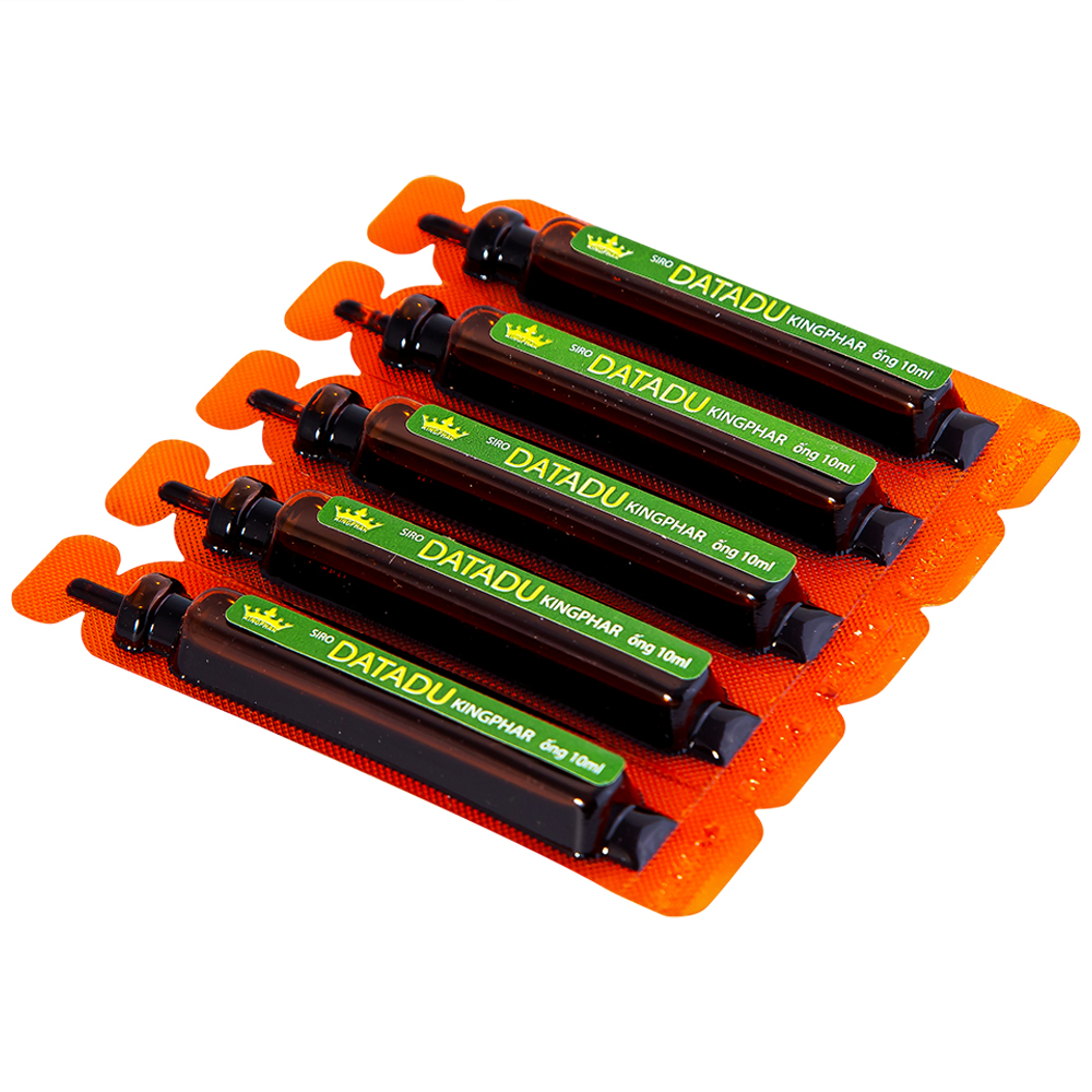 Hình ảnh Siro Datadu Kingphar hỗ trợ hạn chế đau đầu, sốt, ho (4 vỉ x 5 ống x 10ml)