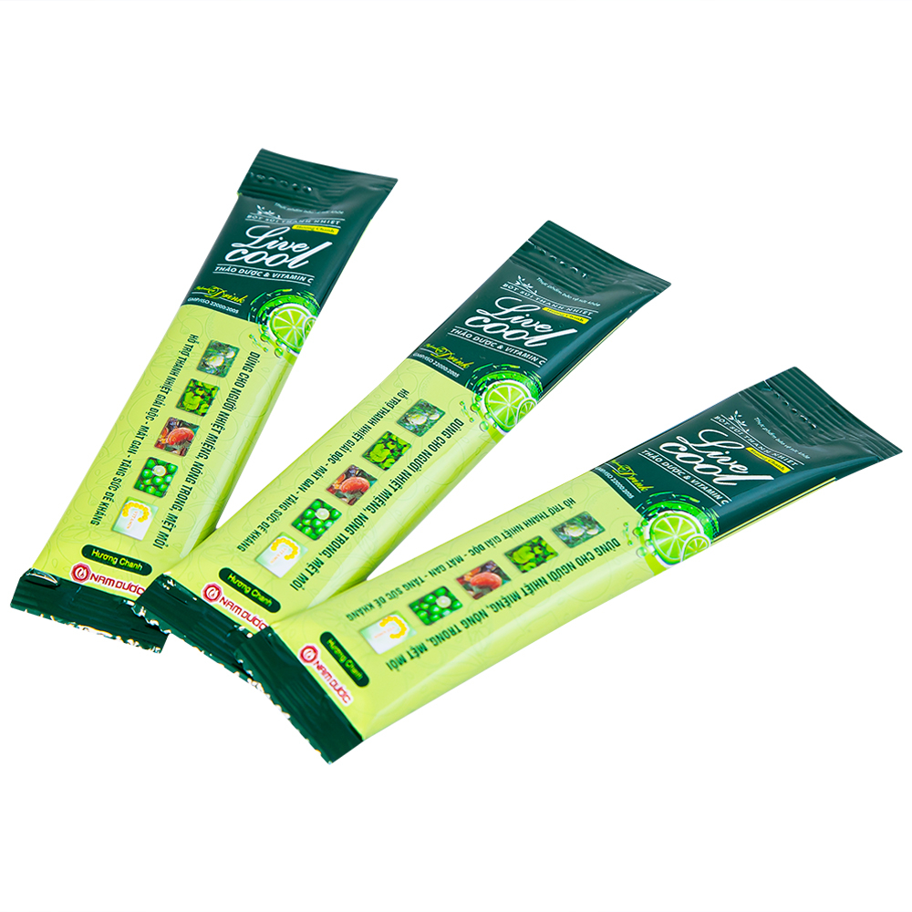 Hình ảnh Bột sủi Thanh Nhiệt Livecool Nam Dược hương chanh hỗ trợ giải độc, mát gan (10 gói x 7g)
