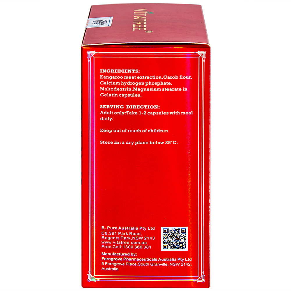 Hình ảnh Viên uống Essence Of Kangaroo 40000 Max Vitatree bổ sung các acid amin, hỗ trợ cải thiện sức khỏe (100 viên)