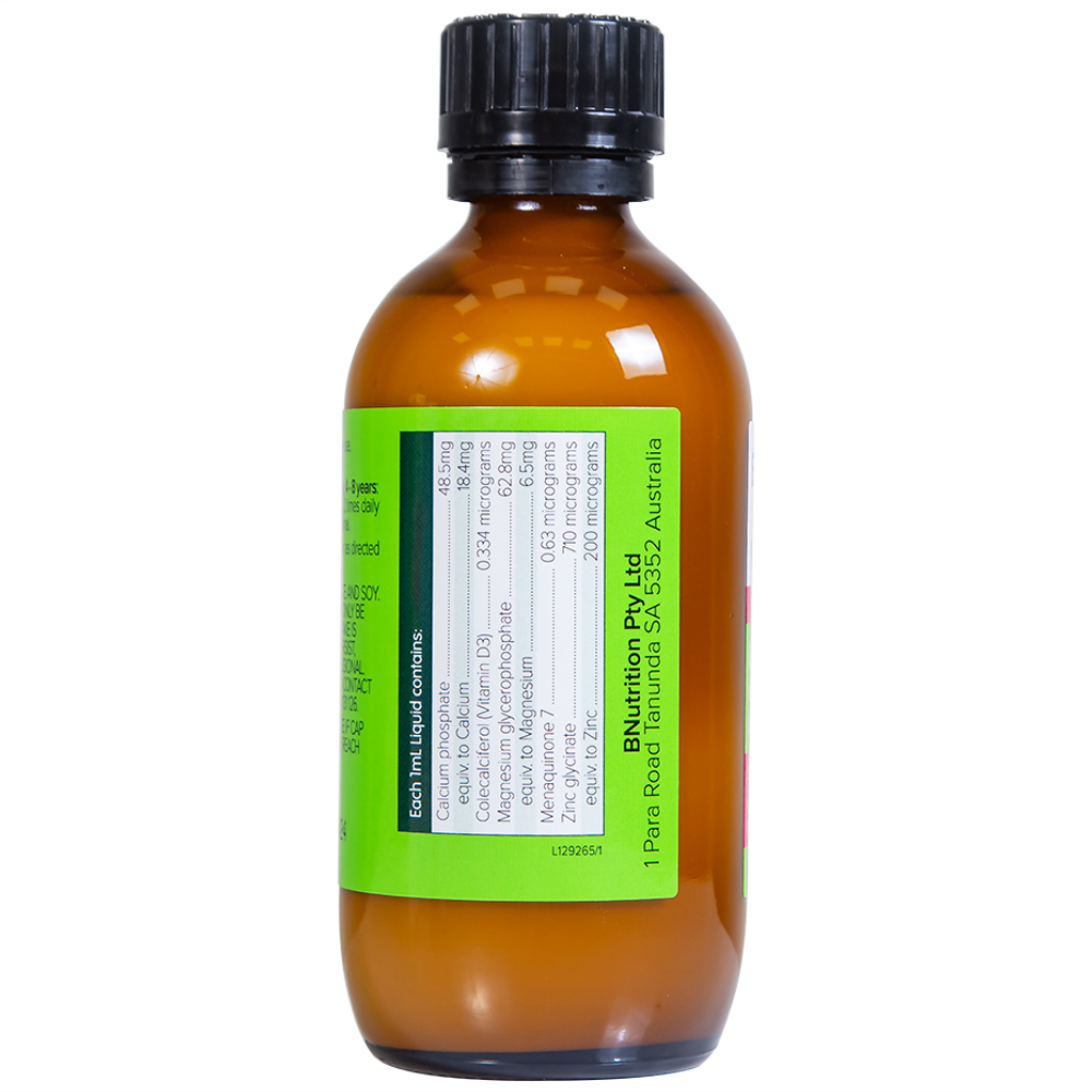 Hình ảnh Siro Brauer Baby Kids Liquid Calcium With Magnesium And Zinc 200ml hỗ trợ xương, răng chắc khỏe