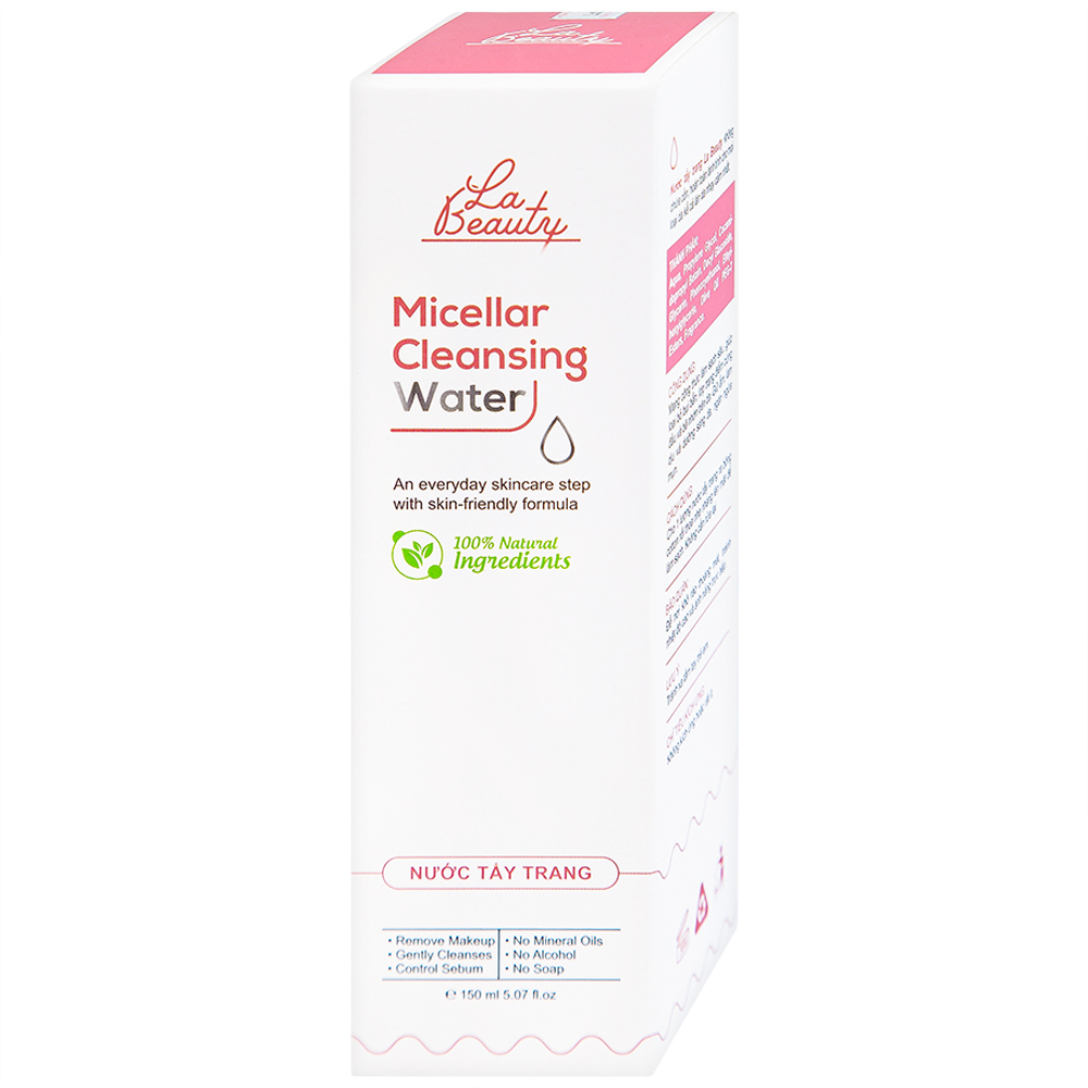 Hình ảnh Nước tẩy trang Micellar Cleansing Water La Beauty làm sạch sâu, loại bỏ bụi bẩn (150ml)