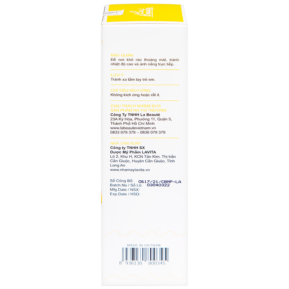 Hình ảnh Nước hoa hồng La Beauty không chứa cồn dưỡng ẩm, làm mềm da (150ml)