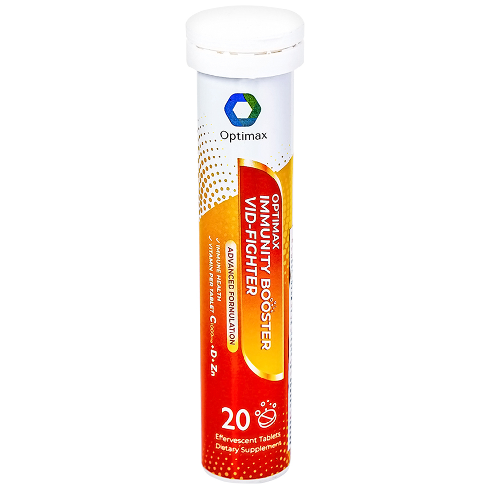 Hình ảnh Viên sủi Optimax Immunity Booster Vid-Fighter tăng cường sức đề kháng cho cơ thể (20 viên)